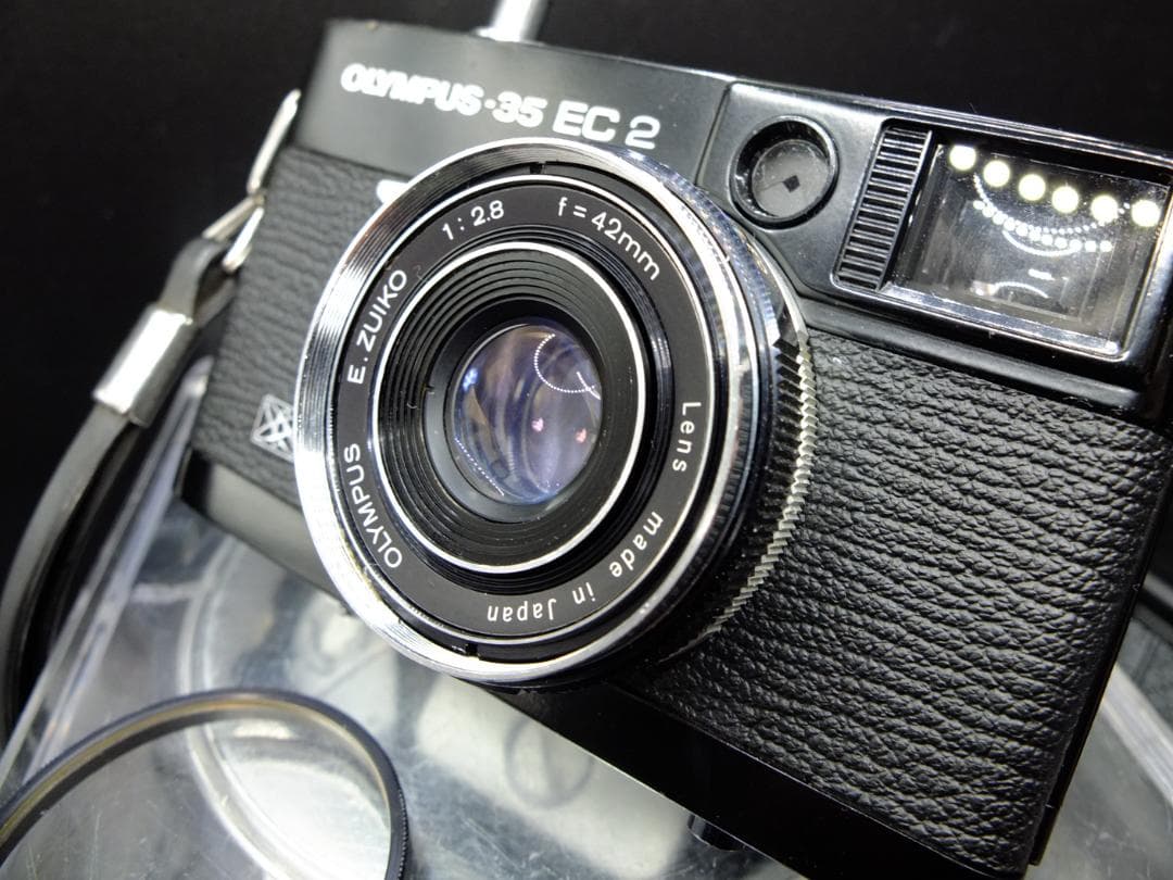 オリンパスEC2ブラック／E・ズイコー42mmf2.8t付【実写確認済整備品】