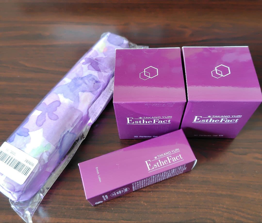 たかの友梨 エステファクト3DパーフェクタージェルEX2個＆ローション×日傘
