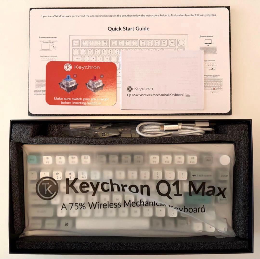 め*こ様 Keychron Q1 Max 75% ワイヤレスキーボード US配列