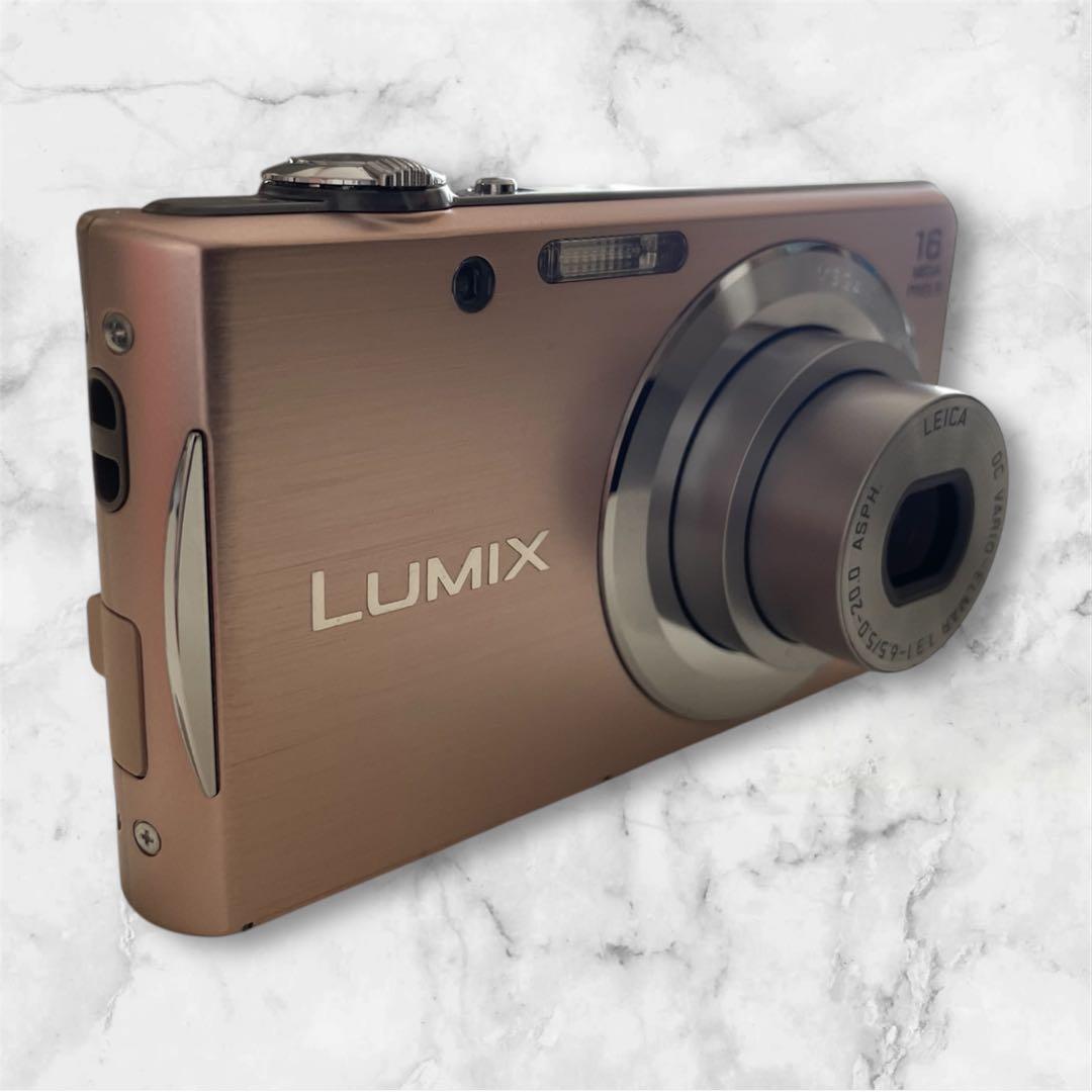 美品Panasonic LUMIX デジタルカメラ DMC-FH５ピンクゴールド