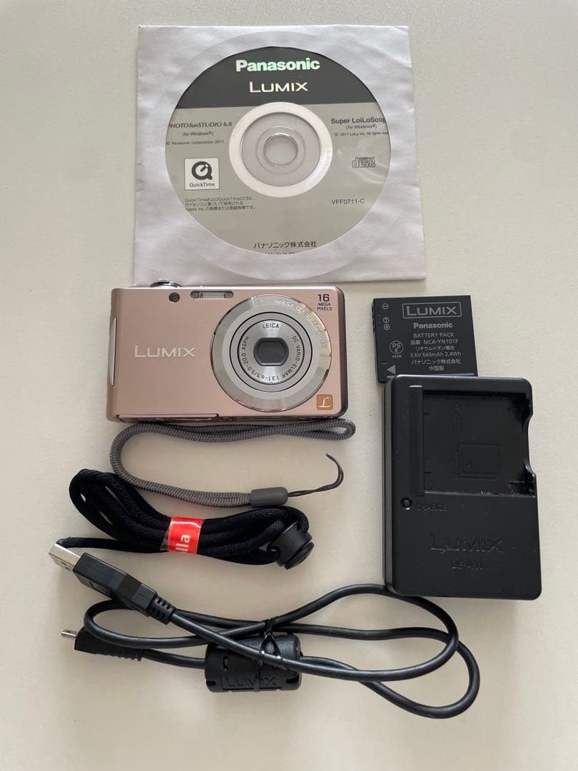美品Panasonic LUMIX デジタルカメラ DMC-FH５ピンクゴールド