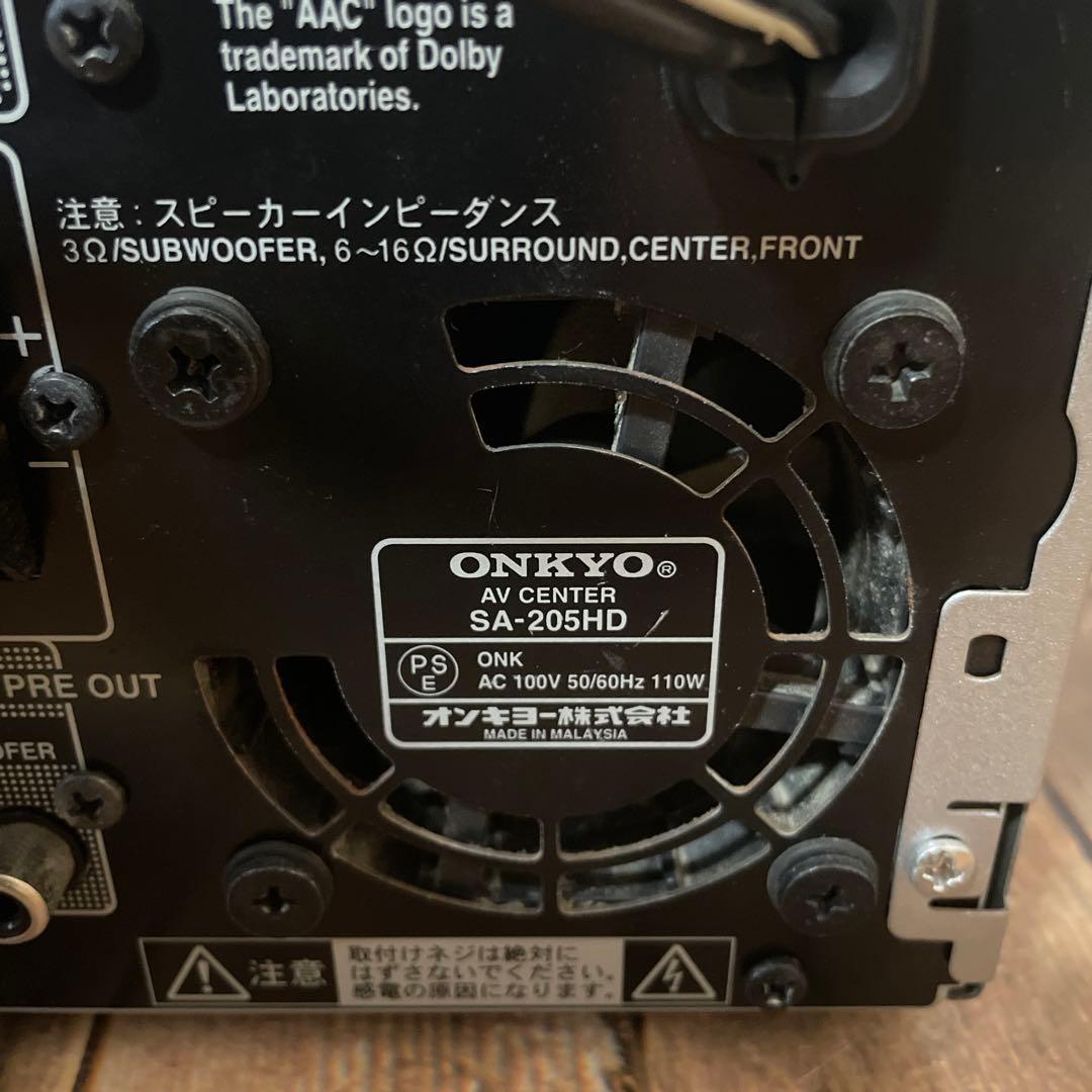 #815 ONKYO SA-205HD AVセンター AVアンプ