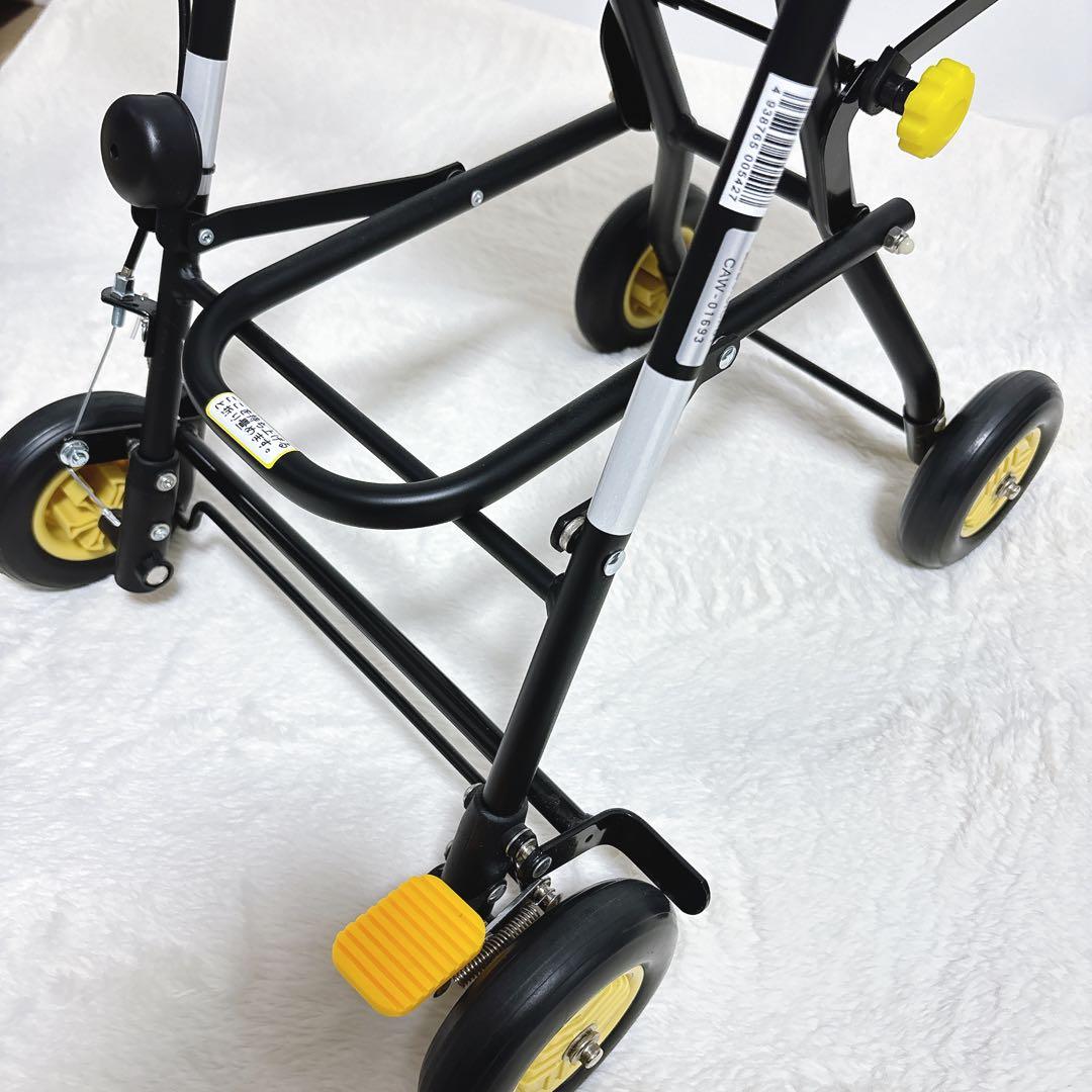 幸和製作所 シルバーカー 手押し車　プチカ SICP01 黒　フラワー　花柄