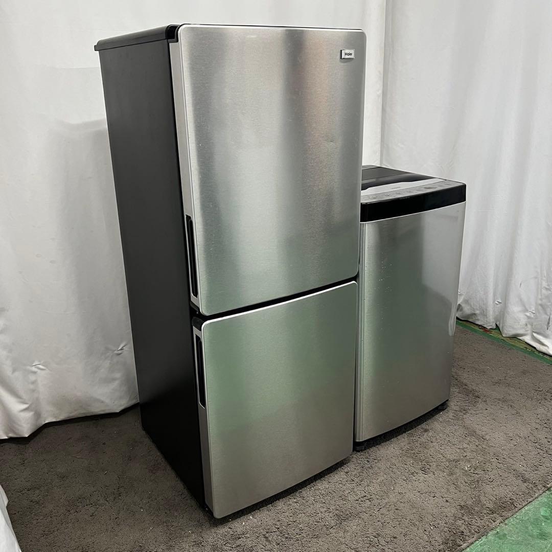 180　洗濯機　冷蔵庫　24年製　小型　家電セット　シルバー　設置無料　安い‼️