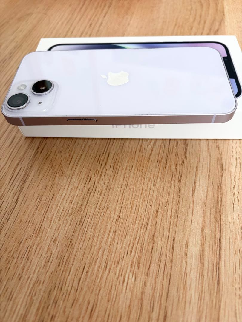 Apple iPhone 14 パープル 本体 充電ケーブル付き