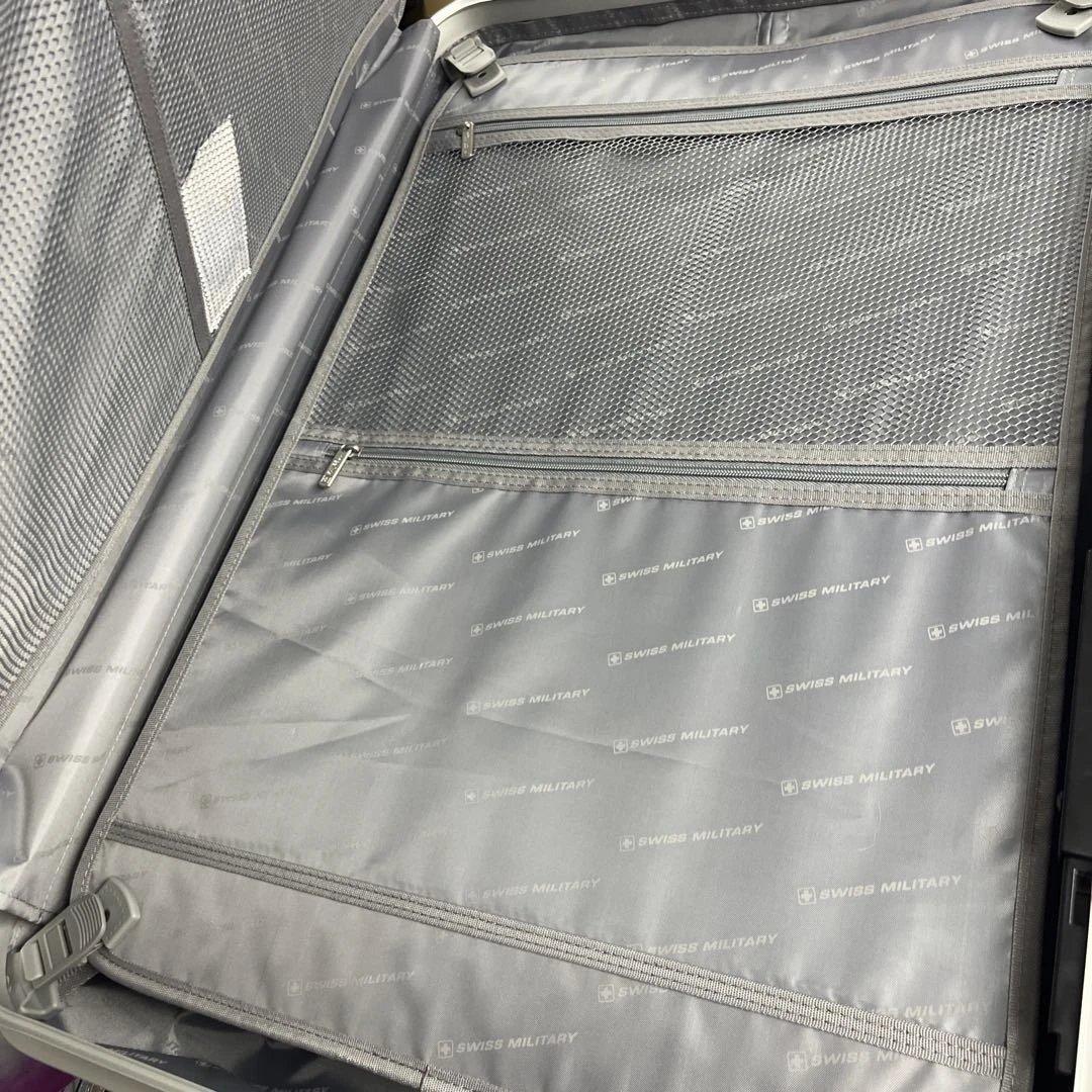 SWISS MILITARY キャリーカート シルバー28インチ