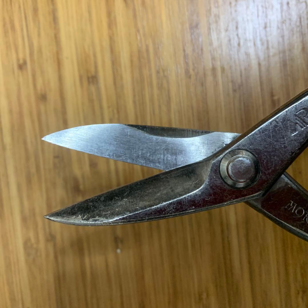 板金ハサミ 金切　鋏 盛光 柳刃 板金工具　MORIMITSU