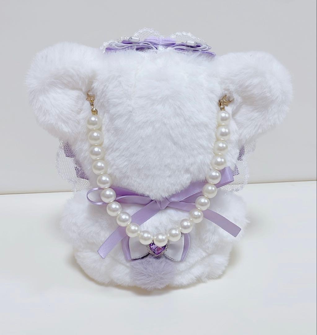 おすわり ぬい服♥着ぐるみ♥16cm♥垂れ耳♥天使♥バッグチャーム付き♥Y5