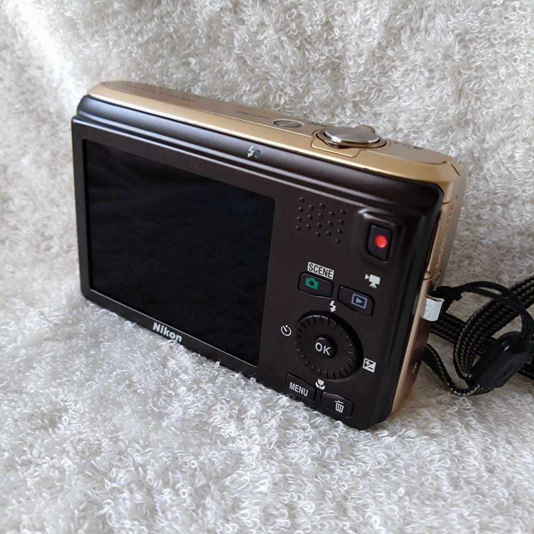 【美品】Nikon COOLPIX S6300 ゴールド 動作品 付属品完備