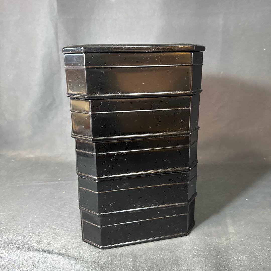 J40 送料無料　上田桐蒔絵　縁高　山中塗　菓子器　茶道具　茶室　漆芸　木箱