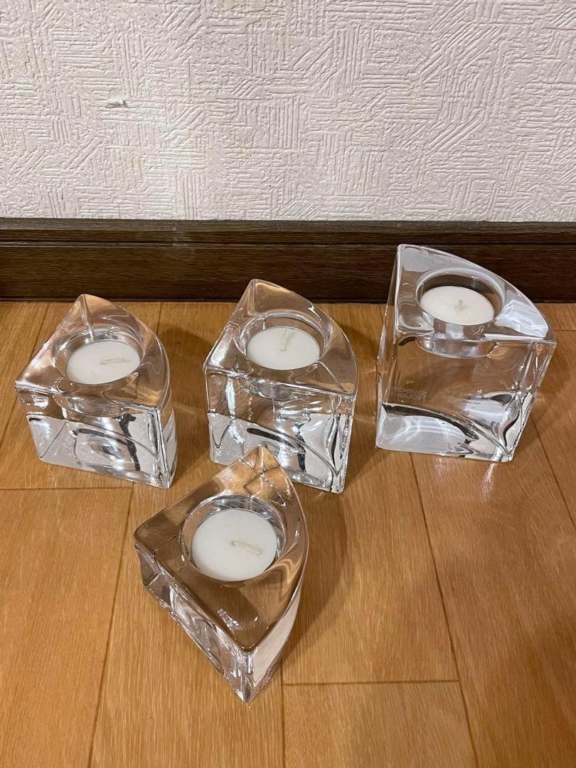 【専用箱】オレフォス キャンドルホルダー カルテット美品 Orrefors