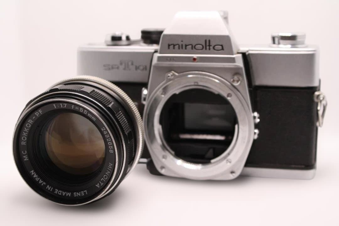 フィルムカメラ Minolta SRT101 + MC Rokkor-PF 55mm f/1.7