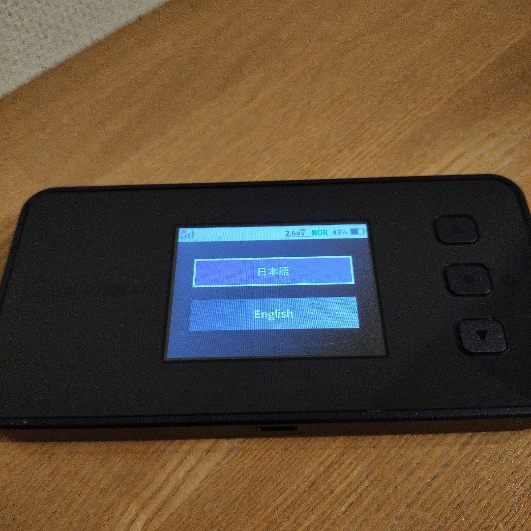 Speed Wi-Fi 5G X12 NAR03モバイルルーターシャドーブラック