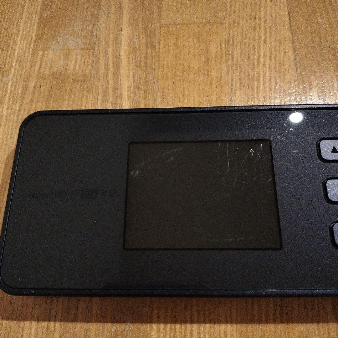 Speed Wi-Fi 5G X12 NAR03モバイルルーターシャドーブラック