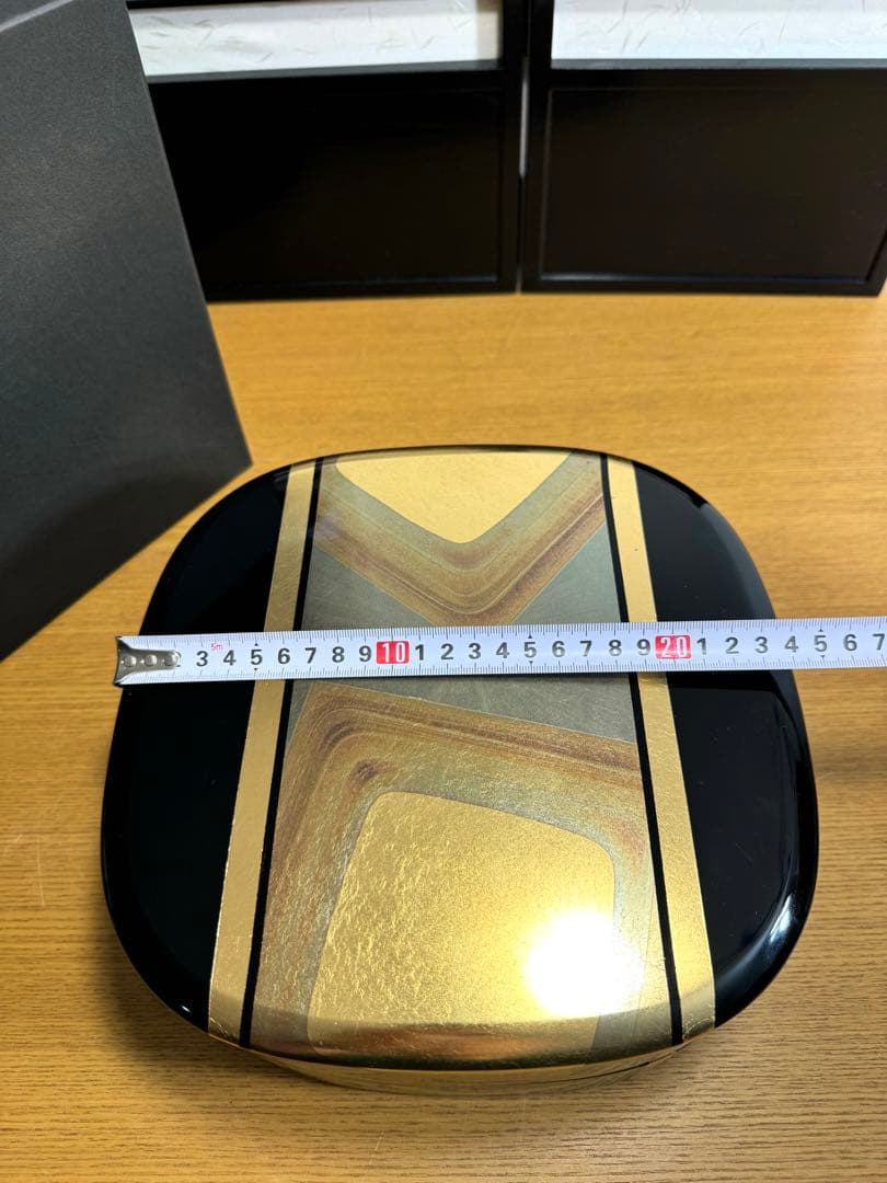 金沢金箔　箔一　古代箔　多目的重箱　未使用品　共箱