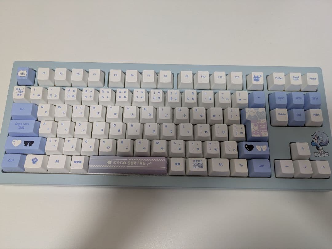 キーボード ガラスマウスパット 花芽すみれ 箱あり