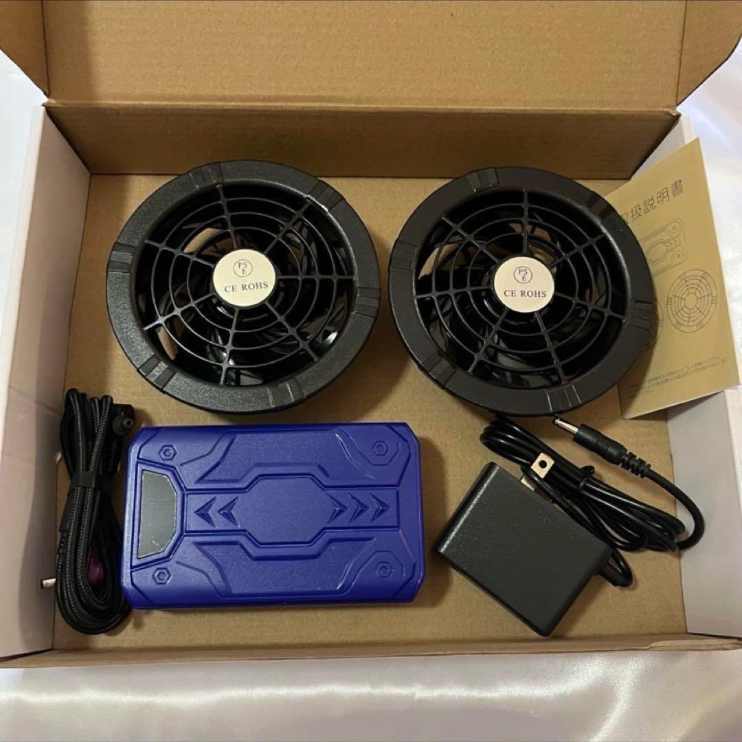 新品✨空調ファンバッテリーセット6段階風量調 40V/30000mAh