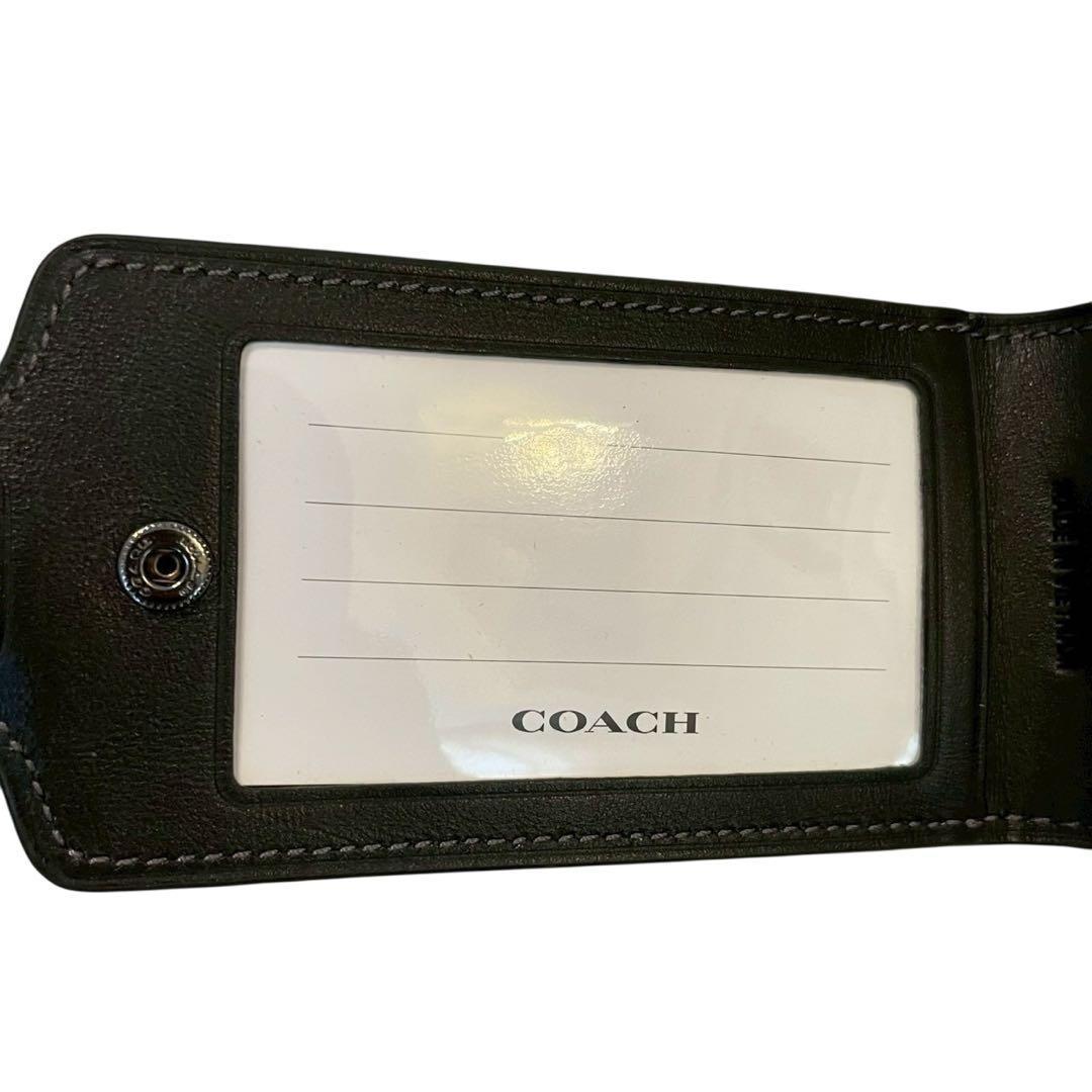 【新品】Coach コーチ ラゲッジタグ ネームタグ グレーカモ シグネチャー