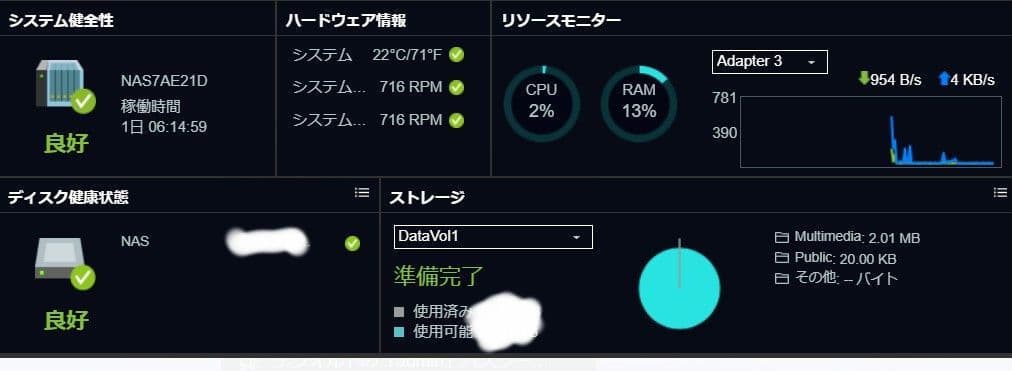 QNAP TS-664 6ベイNAS 16GB 2.5GbE 10G増設済み