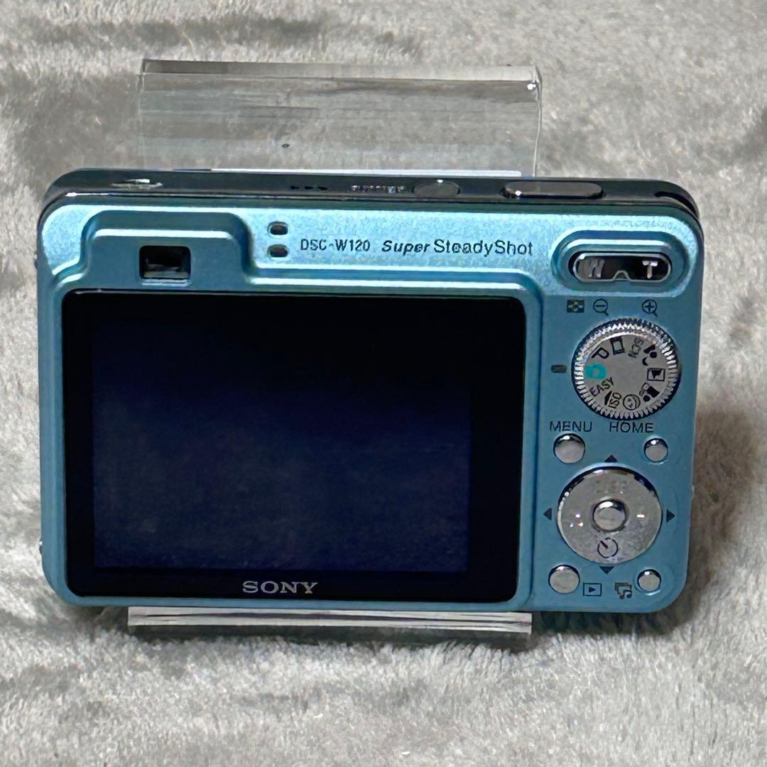 【動作品　美品】SONY Cyber-shot DSC-W120 コンデジ　青
