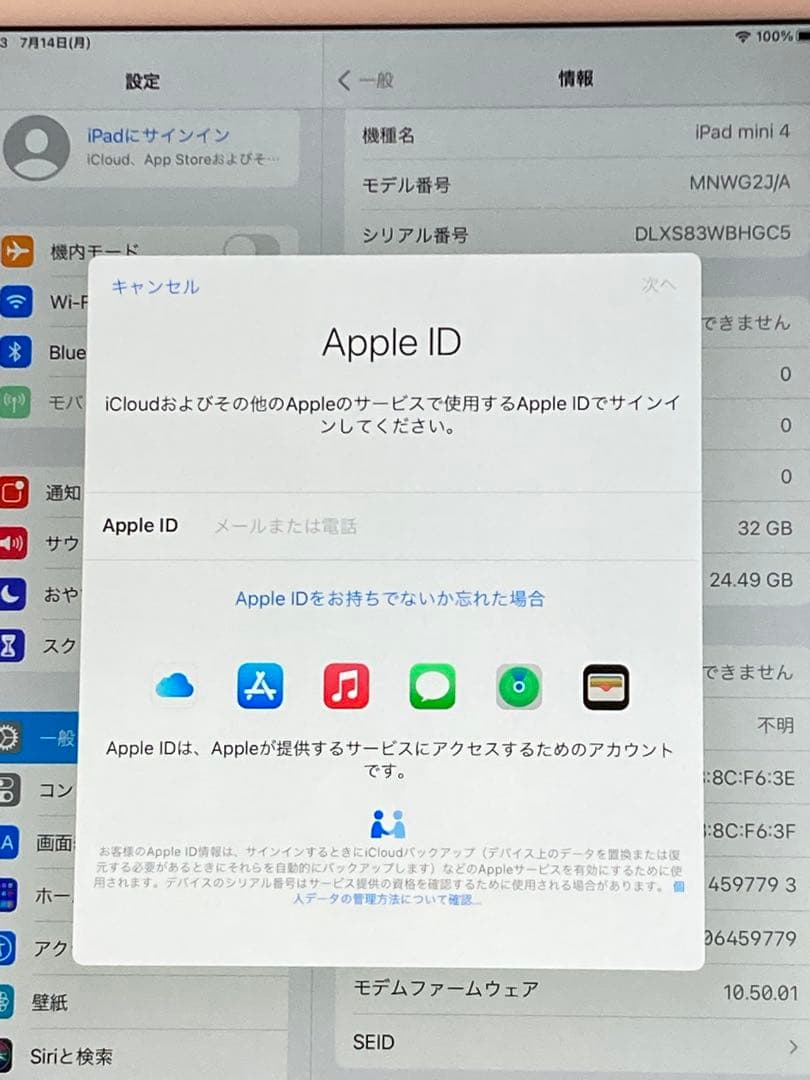iPad mini 4 32GB Wi-Fi+Cellular A1550 ⭐️