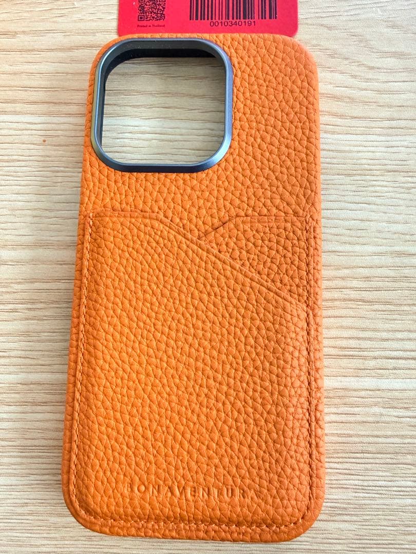 Bonaventura レザーケース オレンジ iPhone 16 pro 用