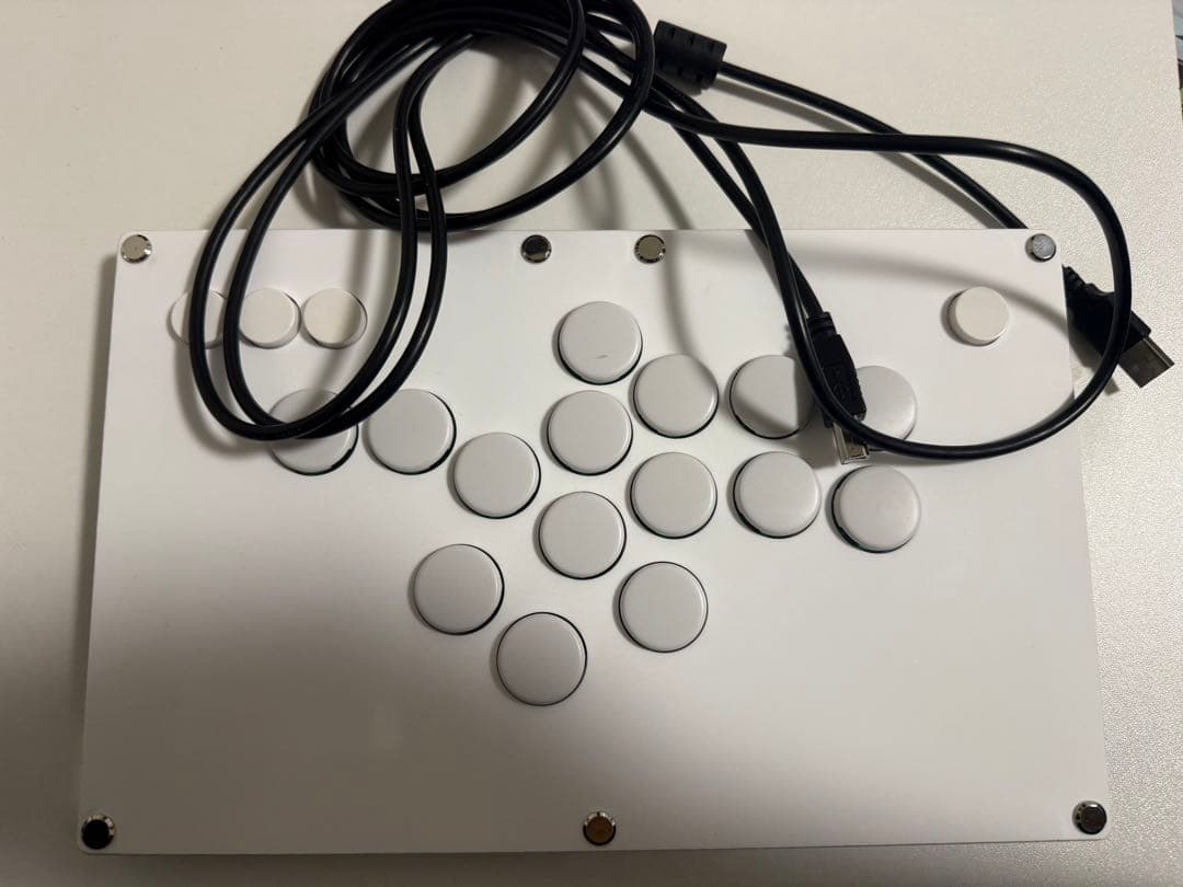 【FightBox B Pro White】レバーレス アケコン 薄型 静音