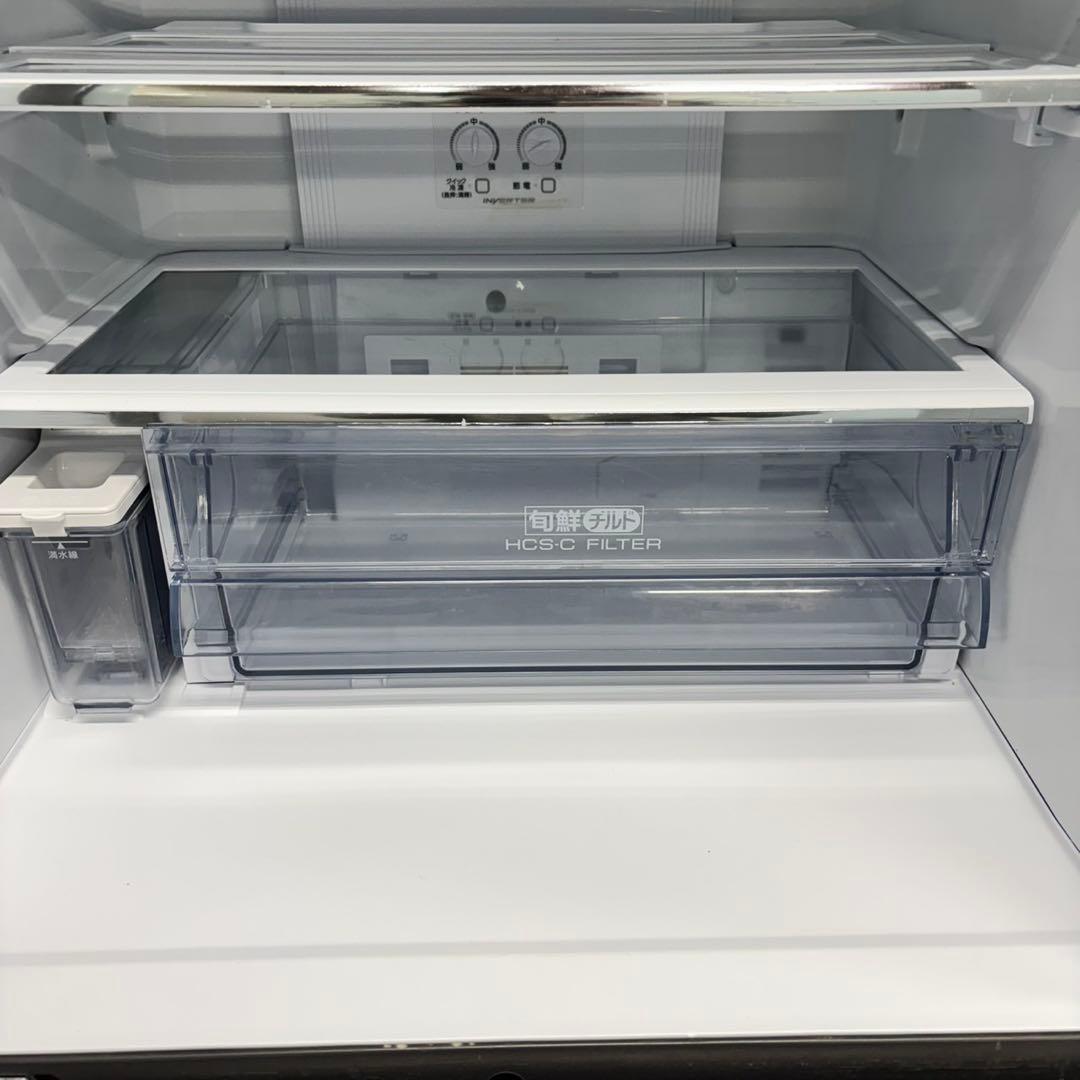 521 AQUA 大型冷蔵庫 300L強 小型　家庭用 左開き 自動製氷 マット