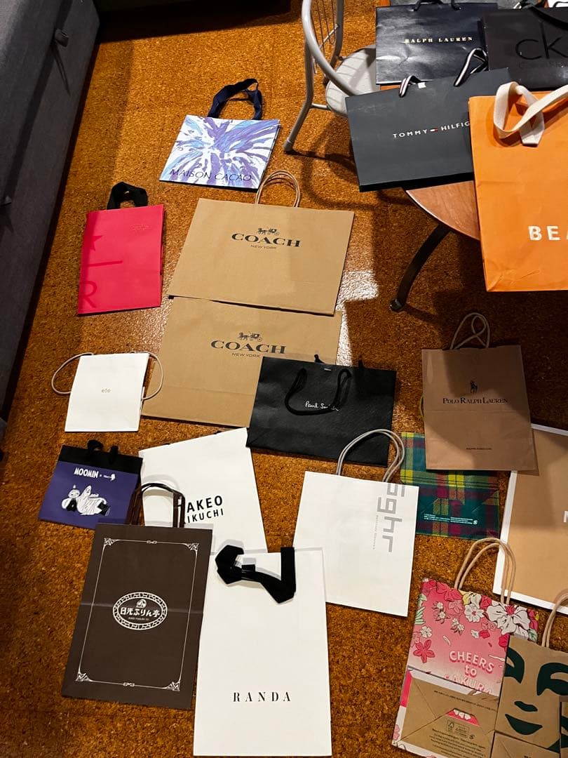 ショップ袋セット（BEAMS, LACOSTE, COACHなど）