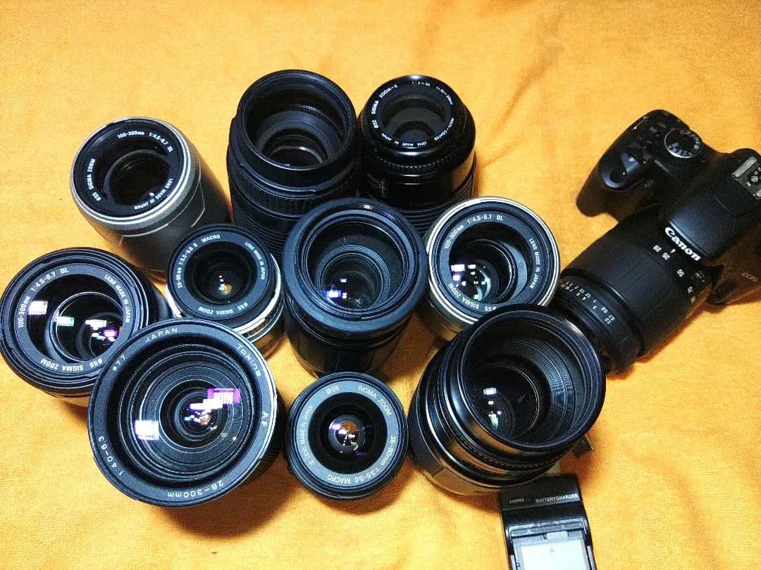 動作確認済みCanon EOS kiss X2 レンズまとめ望遠レンズセット