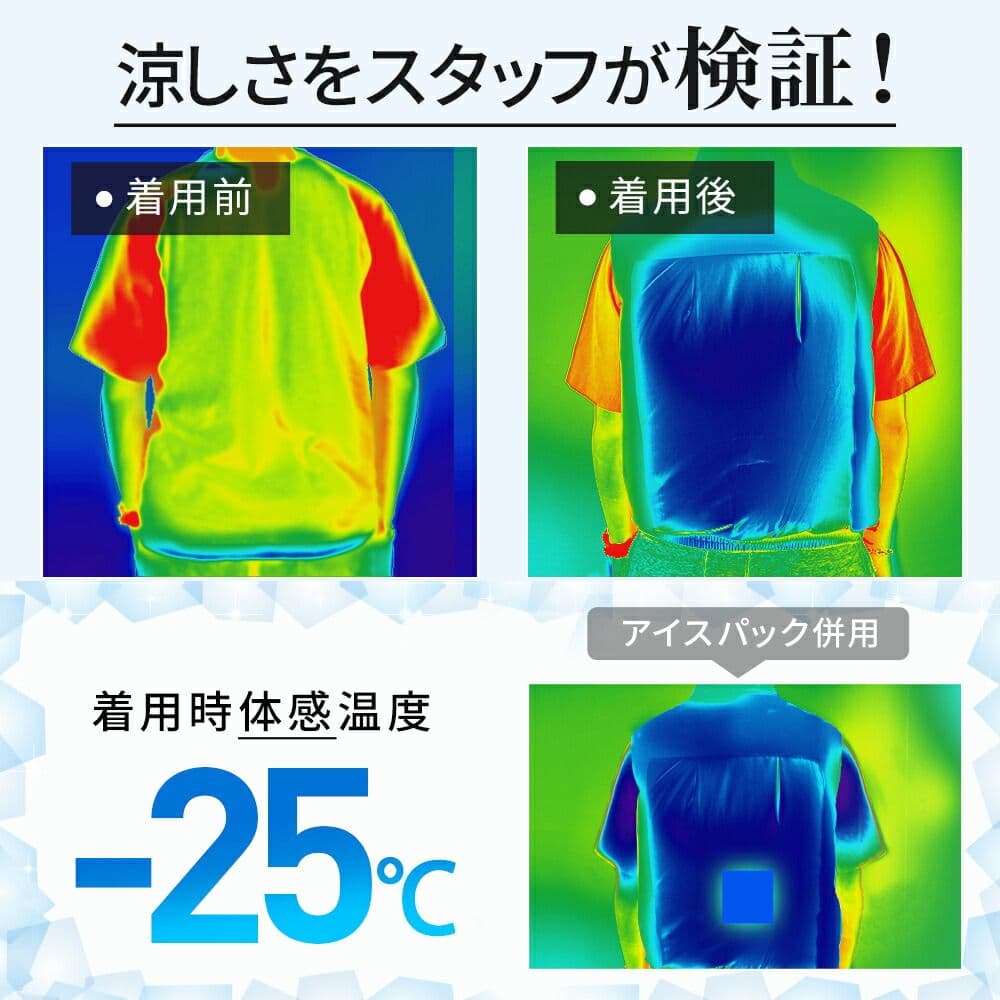 【新品未使用】空調服　作業着　ベスト　ファン付　バッテリー　Ｌ　爽快感　人気商品