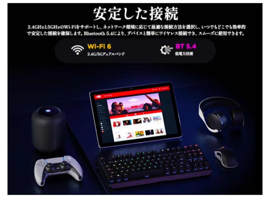 Android タブレット 10インチ 64GB アンドロイド 14 WiFi