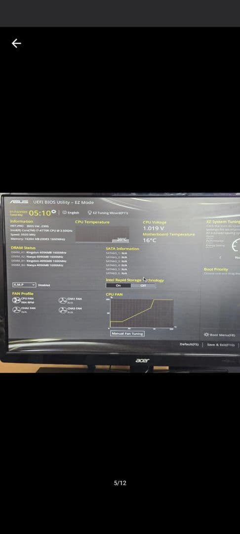 ASUS H97-PRO Core i7 4770K メモリ16GB 動作済