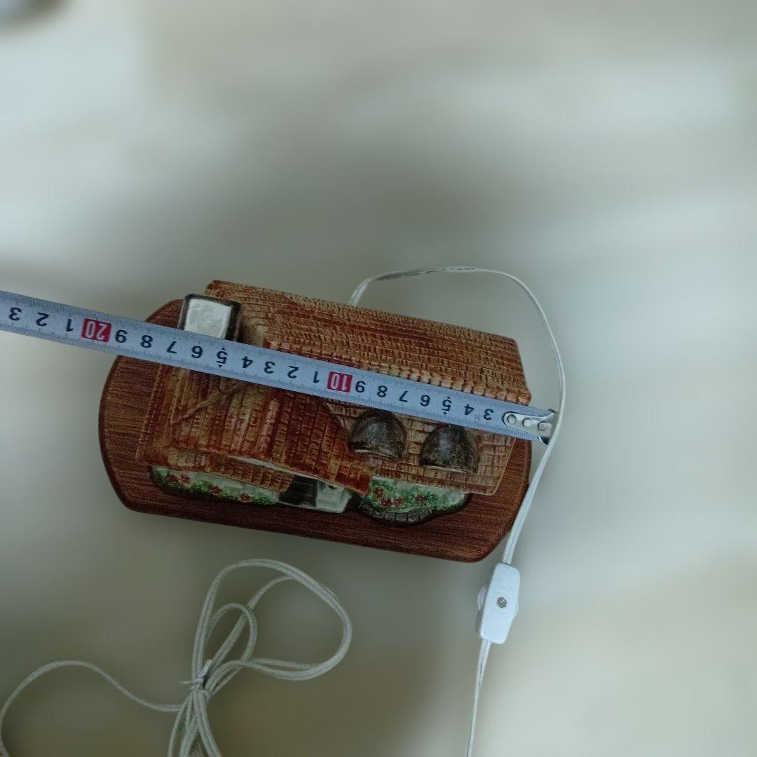 加藤工芸　カトウコウゲイ　電飾オルゴール　陶器ハウス