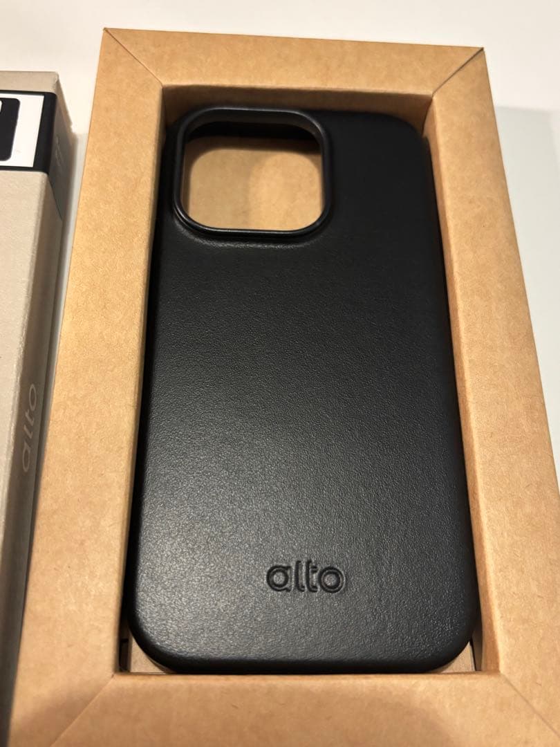 【新品未使用】iPhone14pro レザーケース　ブラック
