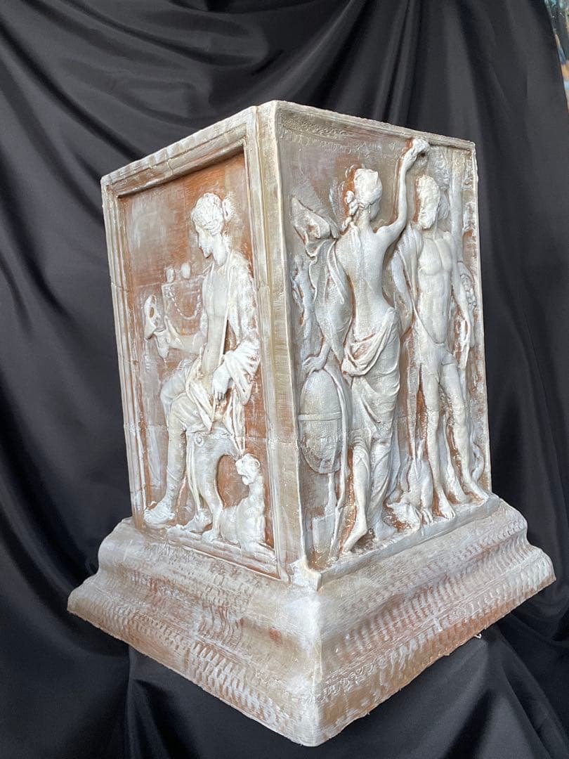 古代ギリシャ・ローマ風 四面レリーフ傘立て 50cm 手作り