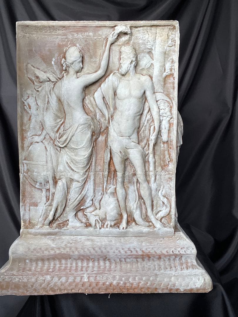 古代ギリシャ・ローマ風 四面レリーフ傘立て 50cm 手作り