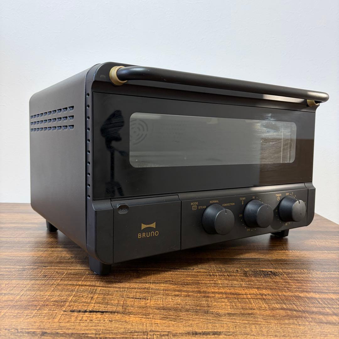 【美品】BRUNO スチーム&ベイク トースター　ブラック　BOE067-BK