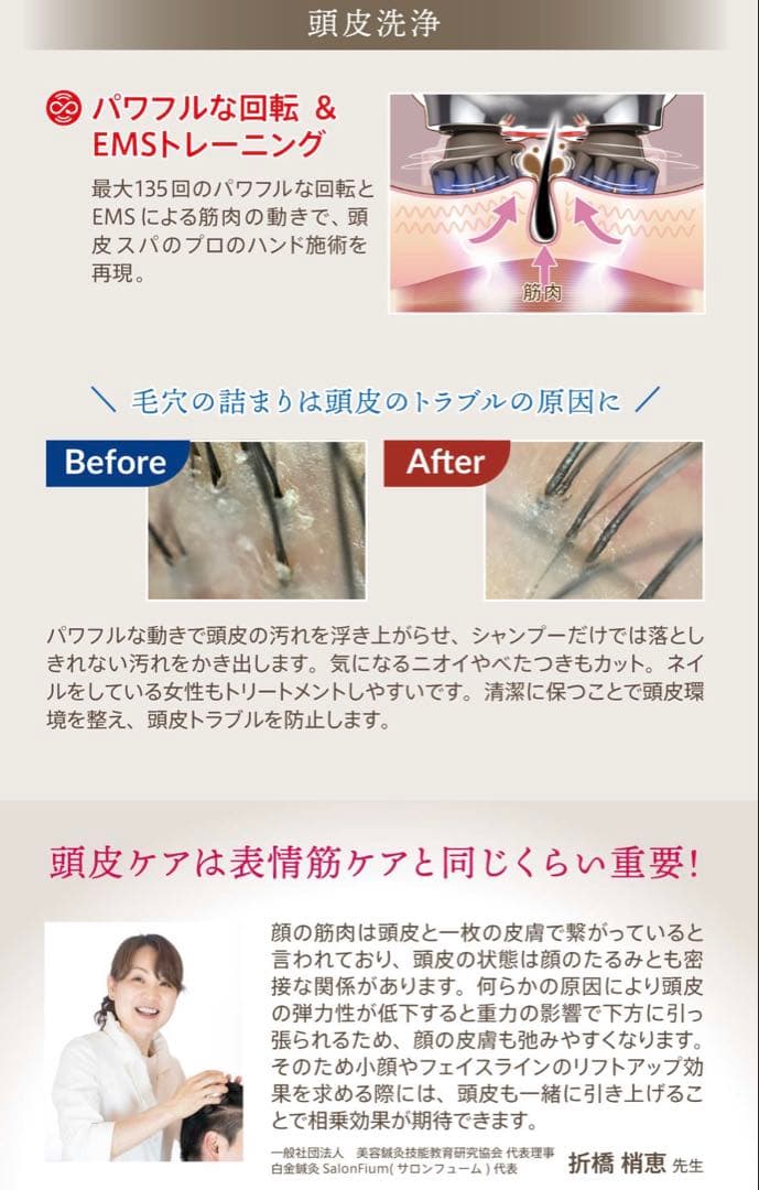 【ほぼ未使用 美品】ゾーガンキンスカルプ EMS ヘッドスパ
