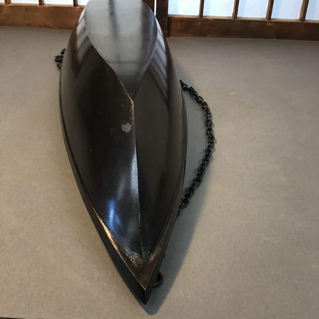 骨董品　￼華道道具　釣花入　銅製　釣船花入　S86TH2