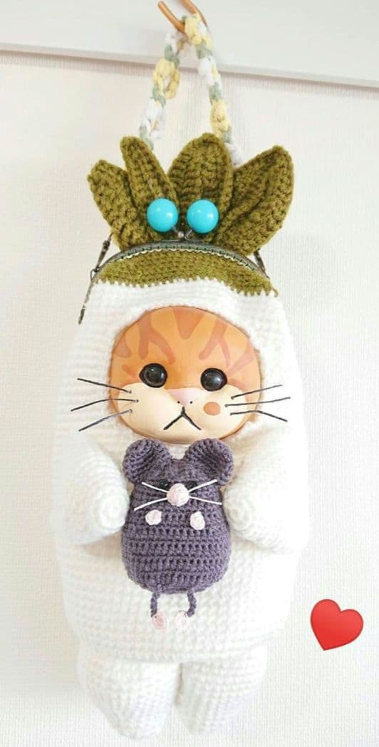 【おすすめ♪かわいい】【鞄・がま口ポーチ】＊猫さん&大根&ねずみ君・お出かけ鞄＊