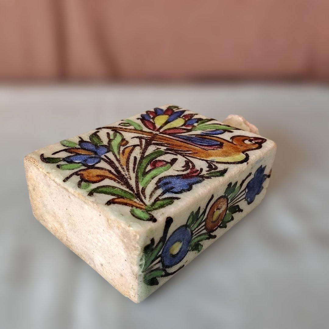 初期オスマン帝国時代製(?) イズニ-ク陶器(花瓶/水指し)