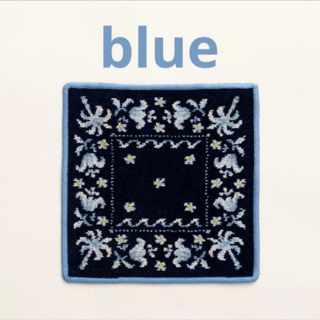 ロンハーマン別注FEILER Bandana Handkerchief 青 限定