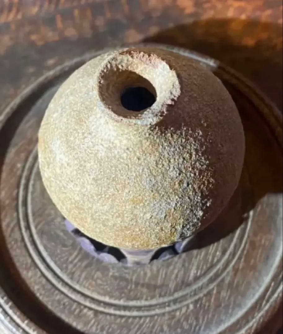 【✨至高の1８世紀アンティーク】・ブルナイ 豆壺3種＆極小豆台座・6点フルセット