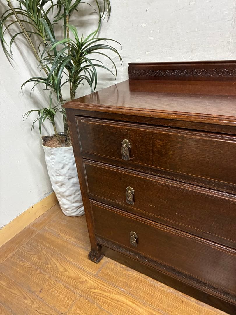 管421☆イギリス製☆ロイズアンティークス☆3段チェスト