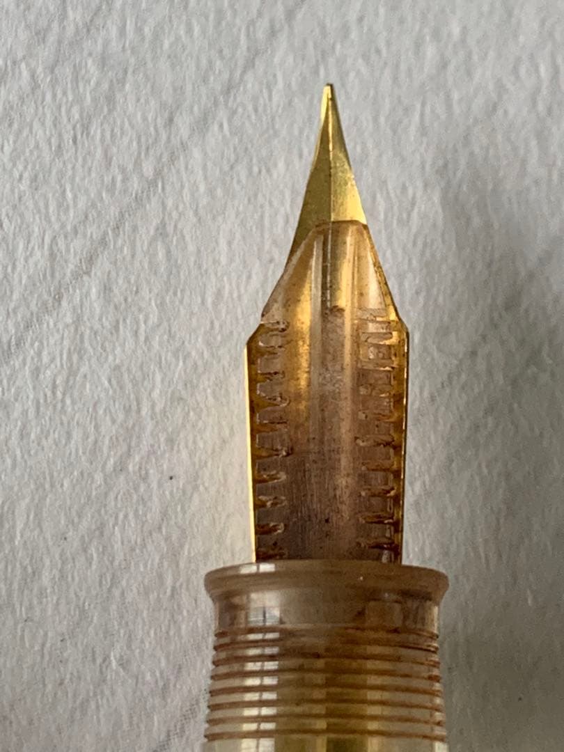 昭和レトロ 透明軸 万年筆 希少モデル