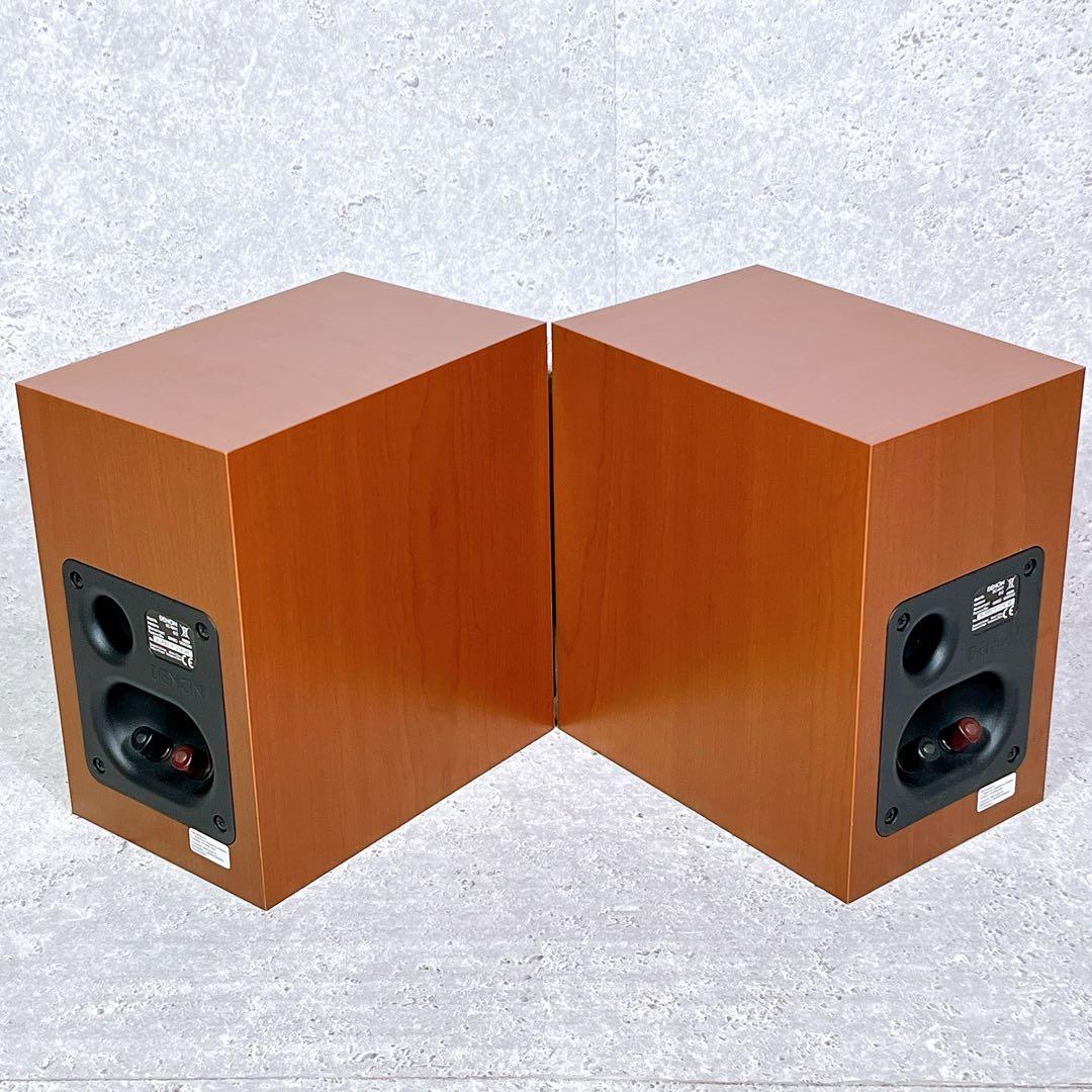 同番シリアル♪ DENON SC-M41 ブックシェルフ型スピーカー ペア 木目