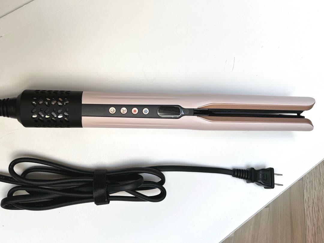 【美品】キーナイス ドライヤーストレートナー イオン搭載 ピンク K-268