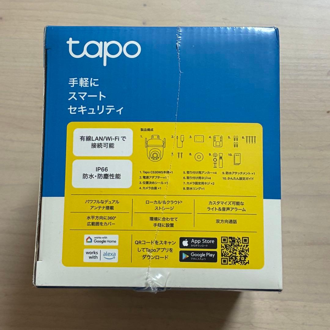 防犯カメラ 【Tapo C530WS】3K 500万画素 屋外用 Wi-Fi