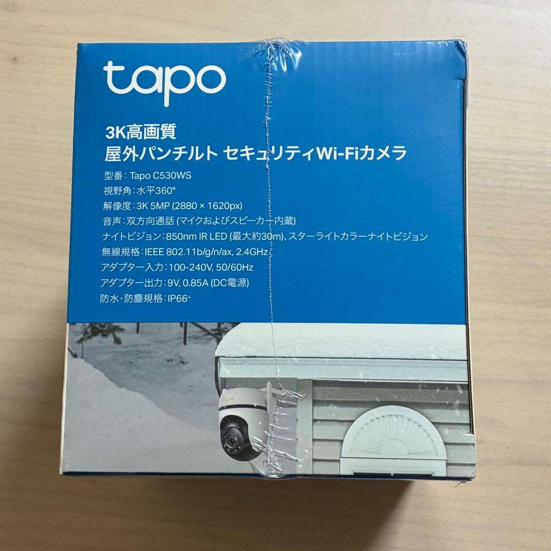 防犯カメラ 【Tapo C530WS】3K 500万画素 屋外用 Wi-Fi